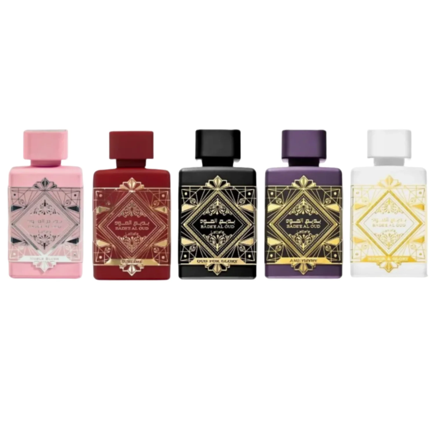 Lattafa Badee Al Oud 5 Piece Mini Gift Set - Image 3