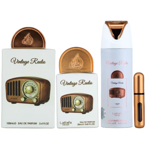 Lattafa Vintage Radio 3 Piece Gift Set - Image 2