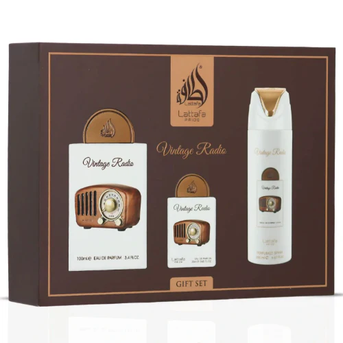 Lattafa Vintage Radio 3 Piece Gift Set - Image 3